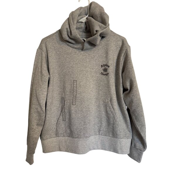 Alpine Design Hike Hoodie Size Large Gray Heather NWT $58 Pockets Logo - Picture 1 of 7